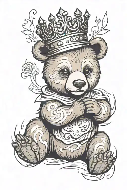 Little Bear With A Crown