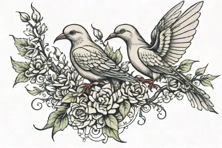 Dove And Prarying Mantis