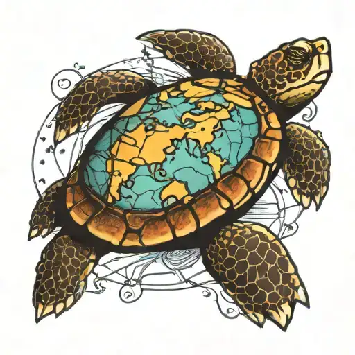 Turtle And World Map