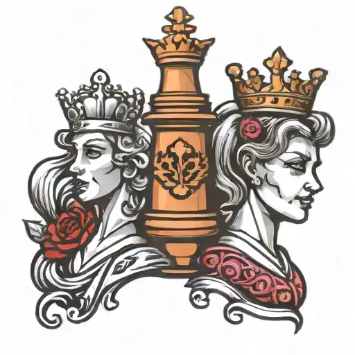 King And Queen Chess Piece