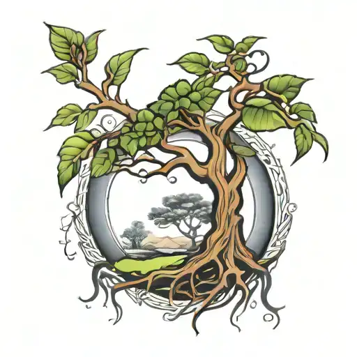 Ahuehuete Tree Sprouting