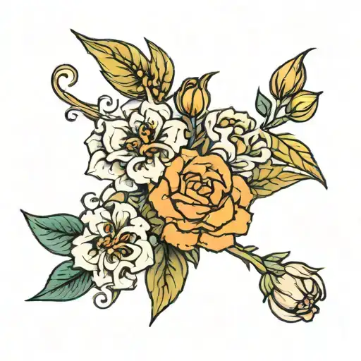 Birth Flowers Intertwined