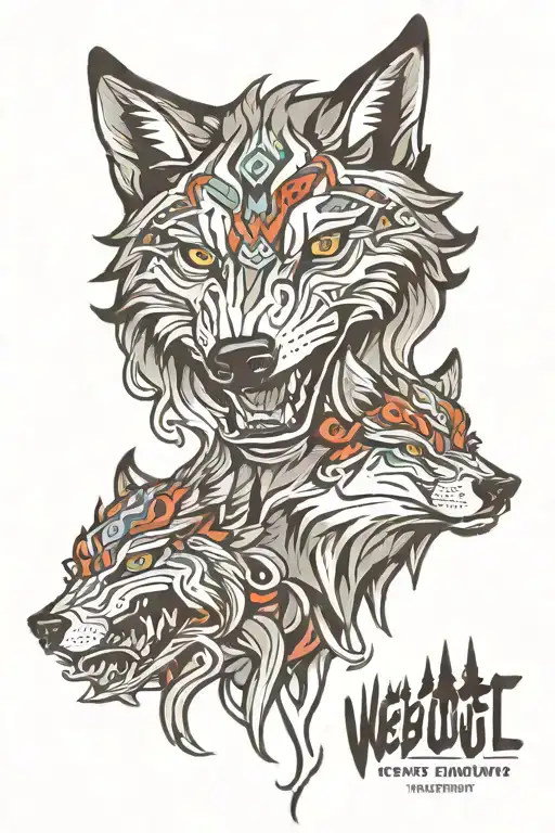 Forest Wolf Head