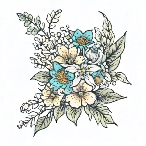 Birth Flower Bouquet