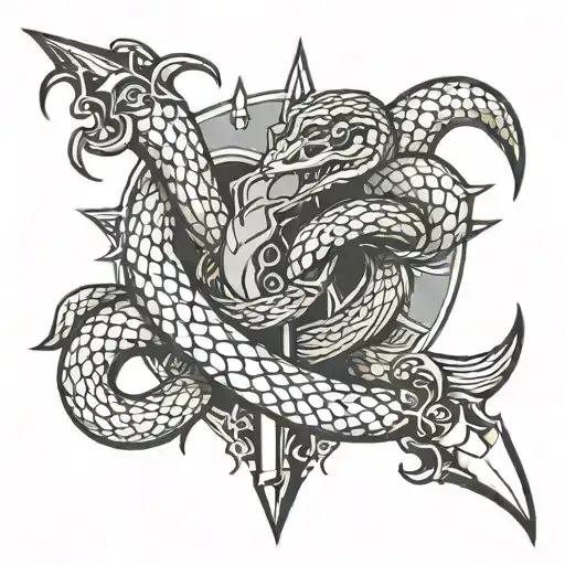 Snake And Dagger