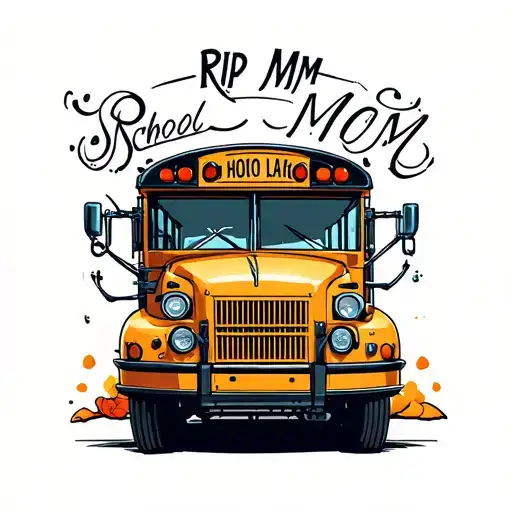 Rip Mom School Bus