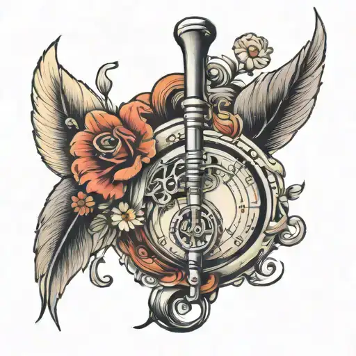 Medicine Tatoo With Music Themed