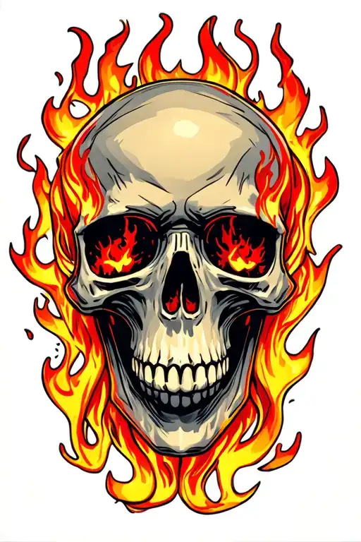 Skull On Fire