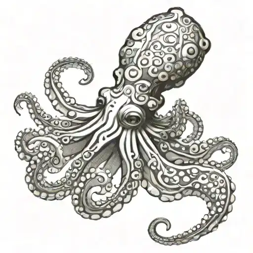 Octopus Wrapping Its Tentacles