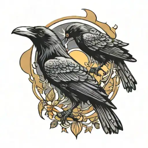 Raven And Poopy And Creepy Greet And Moon