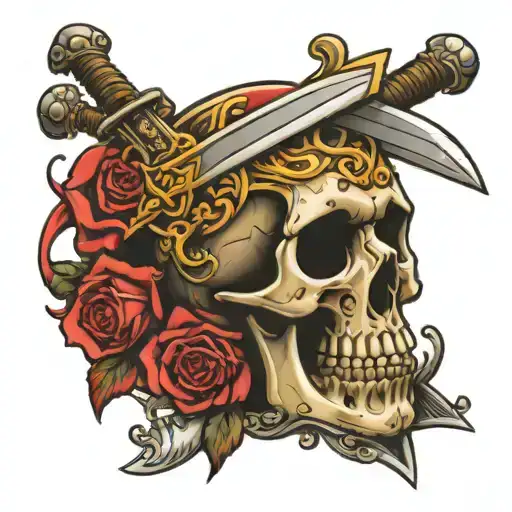 Sword In A Skull