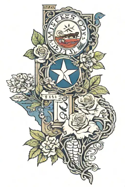 Texas State Symbols Integrated