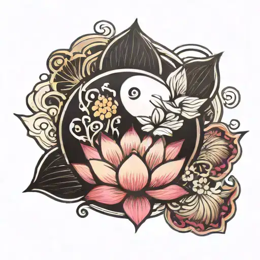 Lotus Flower Yin Yang