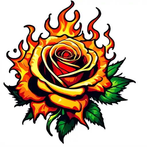 Flaming Rose