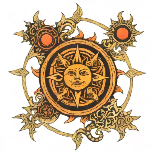 Karna Sun Symbol On Antha