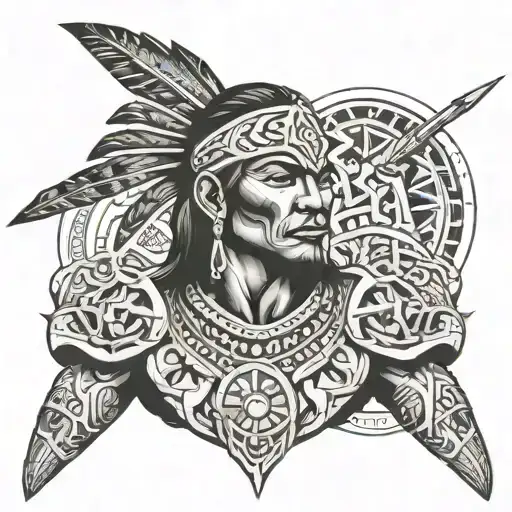 Taino Warrior From Puerto Rico