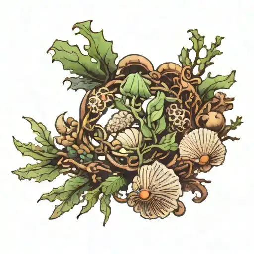 Bracelet Of Seaweed And Sea Shells