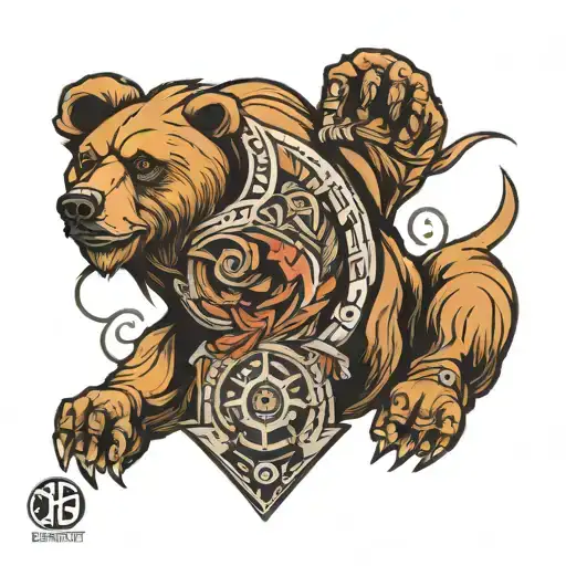 Bear In Closes Sport Style