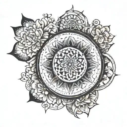 Flower Of Life Compass