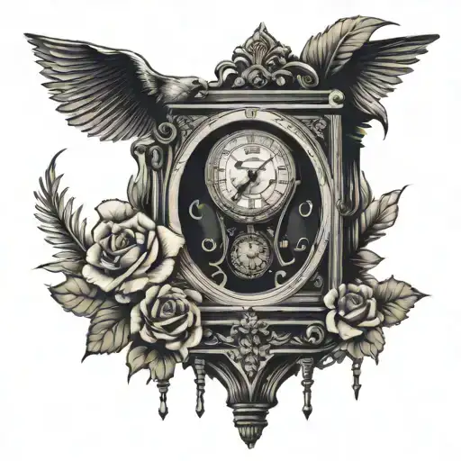 Grandfather Clock With Heartbeat