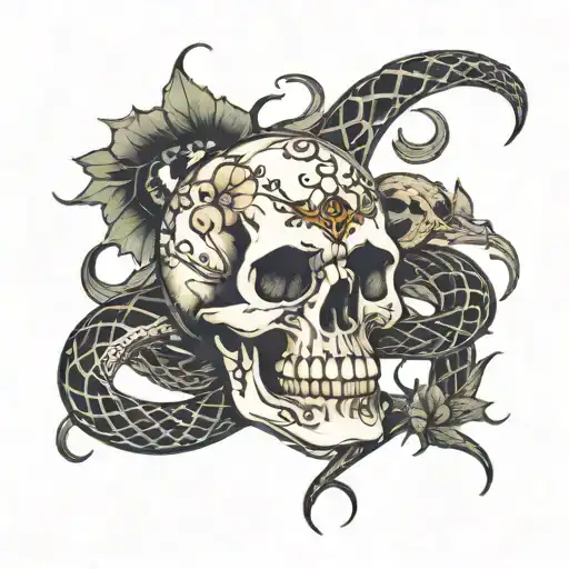 Skull And Snake