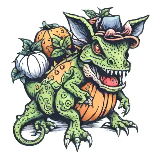 Dinosaur Strawberry Pumpkin Bunny