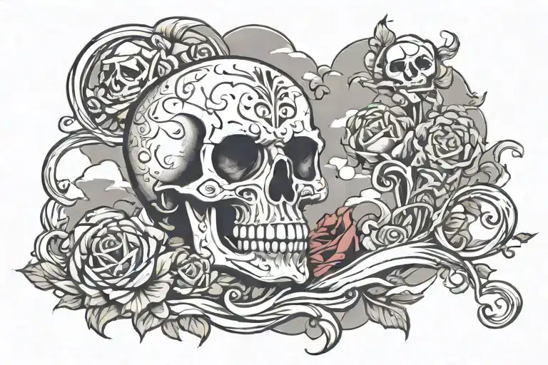 Skull And Sky