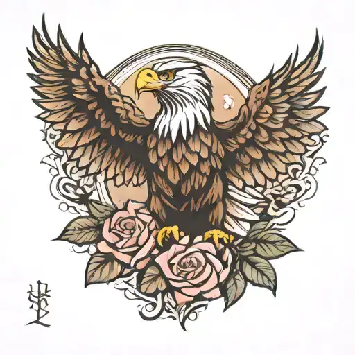Eagle And Rose