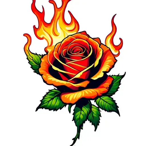 Flaming Rose