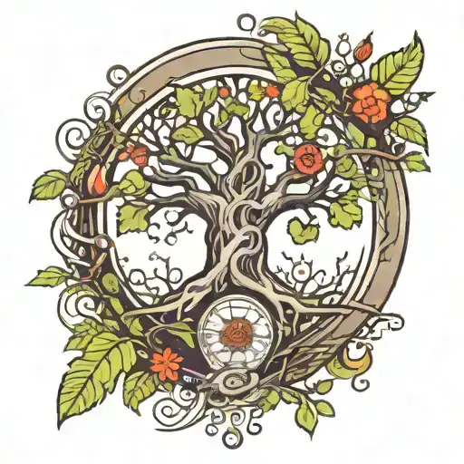 Magic Circle About Trees And Plants Sprouting