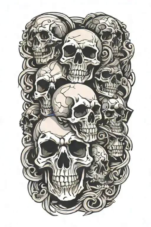 Skulls Intertwined