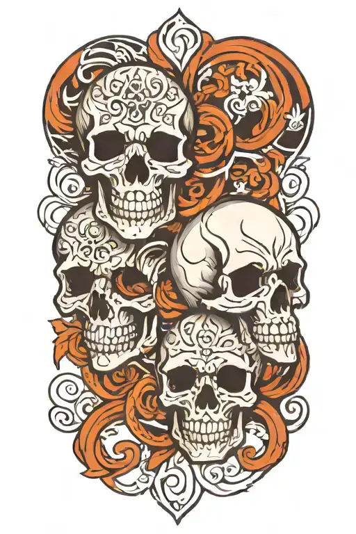 Skulls Intertwined