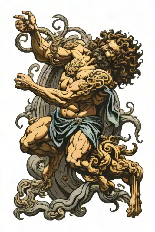 Zeus Fighting Medusa