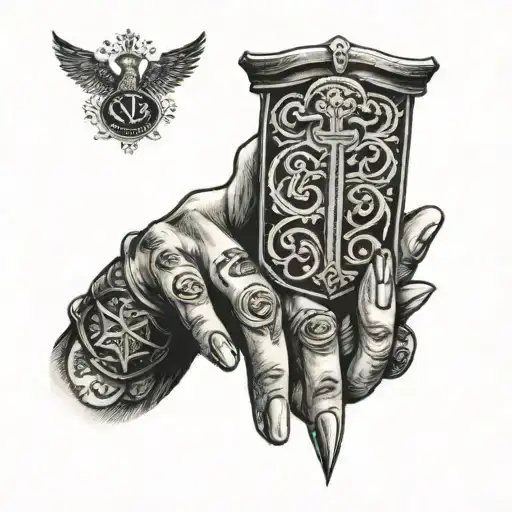Finger Tattoo Related To Bible Scripture