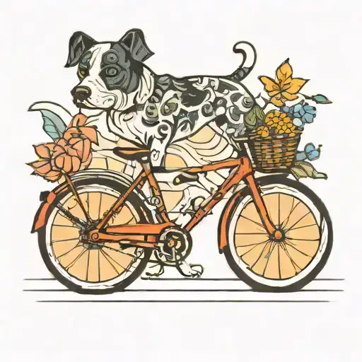 Dog And Bicycle