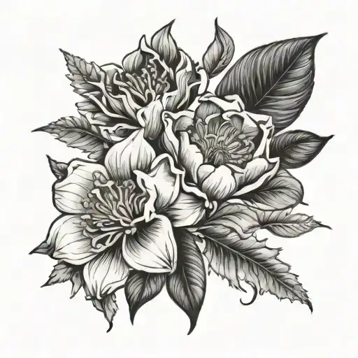 June Birth Flower And October Birth Flower A