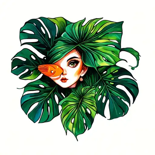 Lady Face Fish Monstera