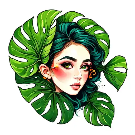 Lady Face Fish Monstera