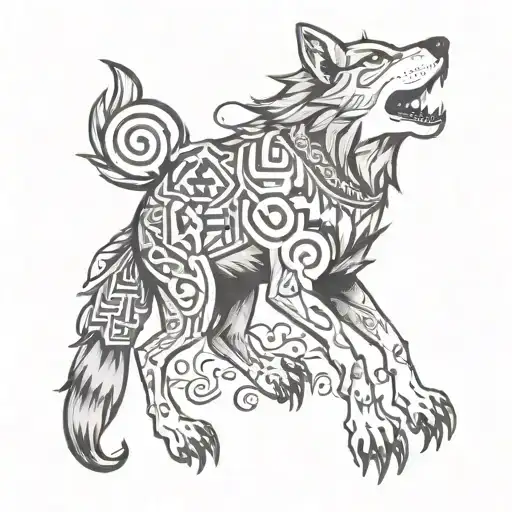 Wolf Tattoo Punkrock Symbols And Motifs