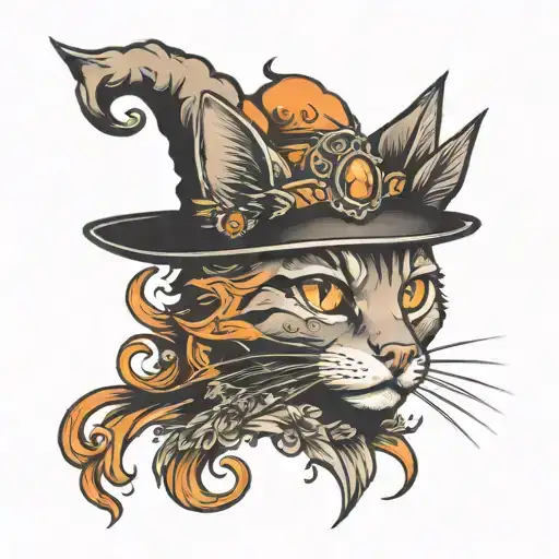 Witch Cat Orange