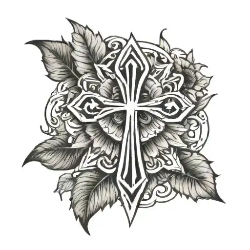 Ankh Symbol With Sunflower