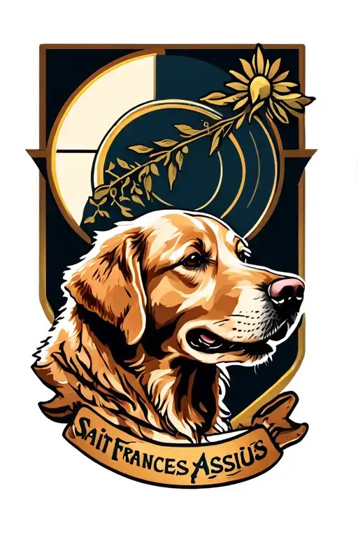 Saint Frances Assisi Golden Retriever