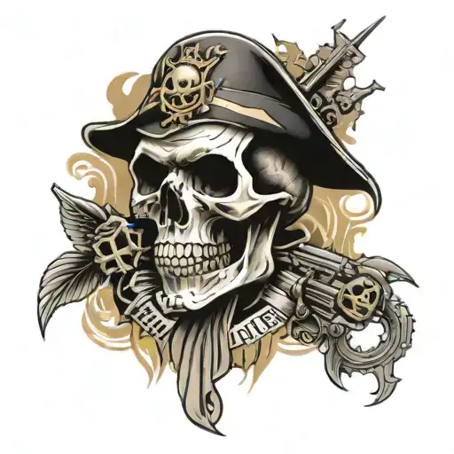 Skull And Marines Corps Law Enforcement