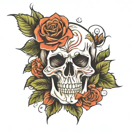 Skull And Roses