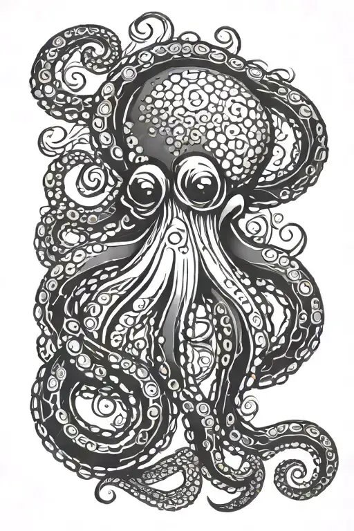 Create A Blackwork Tattoo With An Octopus