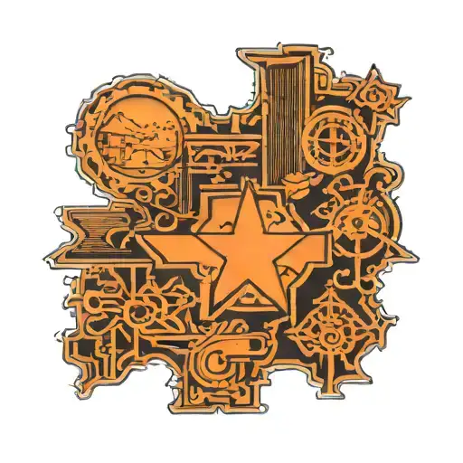 Outline Of Tennessee With Interstates And Tri Star On Knoxville