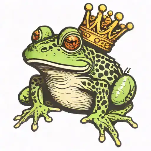 Frog With Crown And Joint