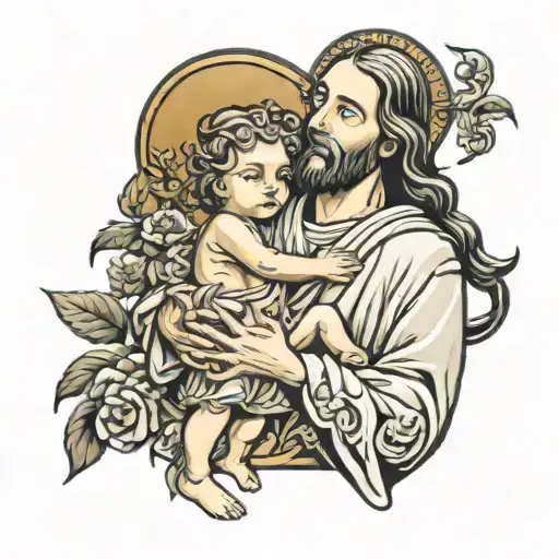 Jesus Blessing Child