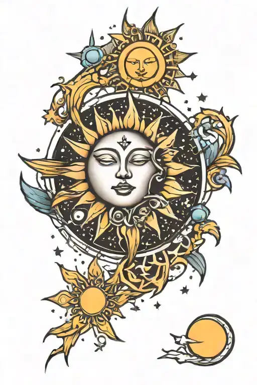 Sun Moon And Stars
