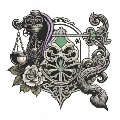 Pshycology Symbol And And Libra Sign